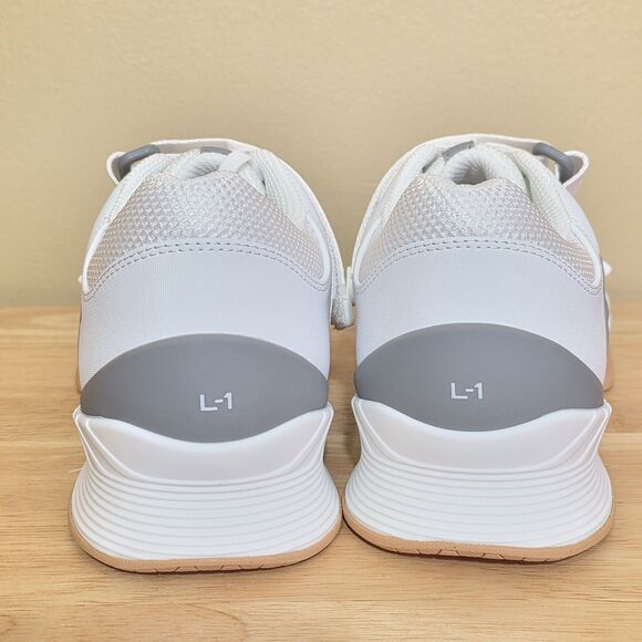 TYR L-1 Lifter Weightlifting Shoes White Grey Gum Men's Size 8.5 Women's 10 - Picture 5 of 7